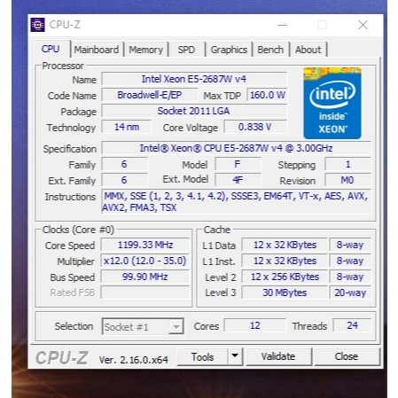 sepaket PC workstation ASUS X99m WS gaming server Xeon E5 2687w V4