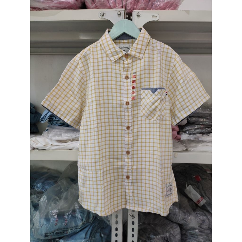 10 th DEFECT Kemeja Anak Laki-laki Brand Lee Cooper
