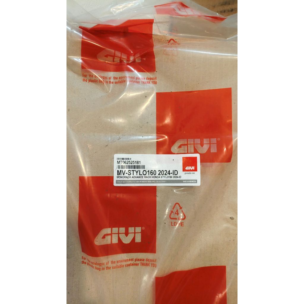 GIVI MV BRACKET BOX BELAKANG MOTOR HONDA STYLO 160