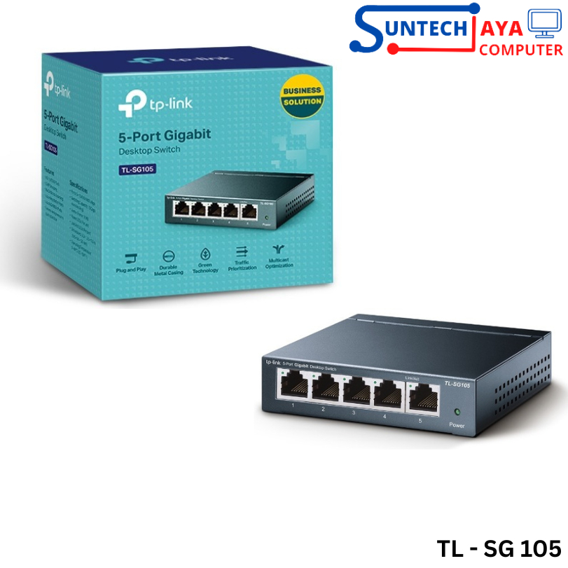 Tp-Link Tl-Sg105 Tplink 5-Port Gigabit Desktop Switch Tl Sg105