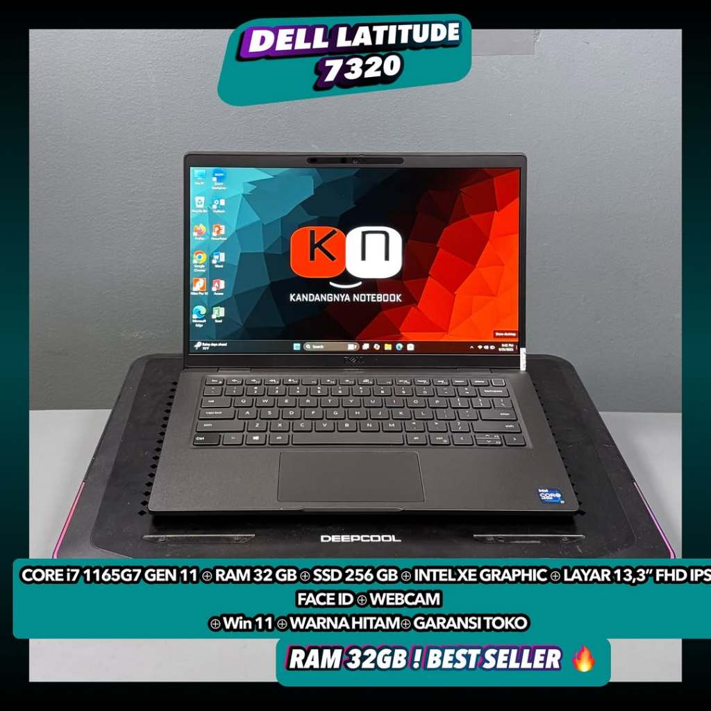 Laptop Dell Latitude 7320 i7 1165G7 RAM 32/1TB ORIGINAL BERGARANSI