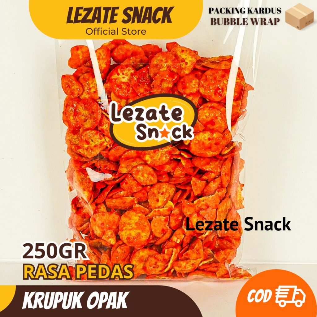 Opak Medan Mini 250GR Rasa Pedas Kiloan Murah Renyah / Opak Singkong Pedas Manis Balado Opak Koin Me
