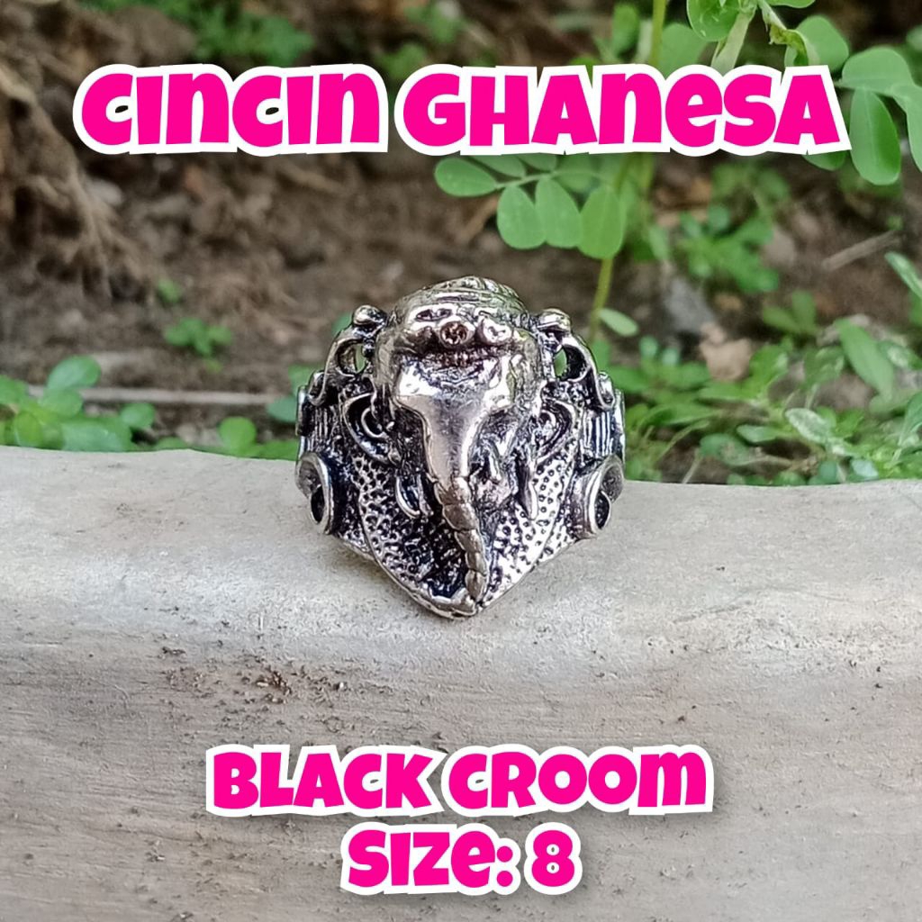cincin vintage dewa Ganesha cincin kuno Majapahit cincin karakter.05