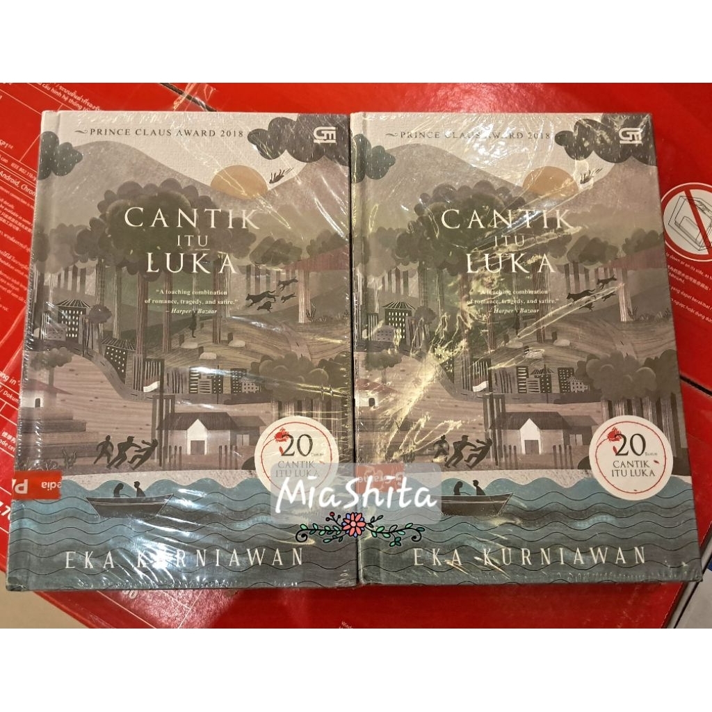 Novel Sastra Cinta itu Luka by Eka Kurniawan Edisi Special 20 Tahun Hardcover