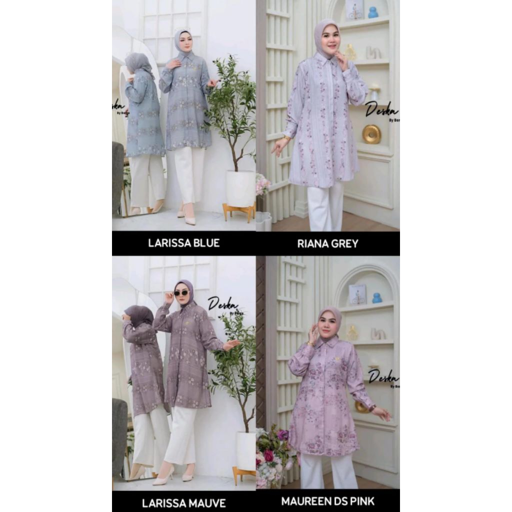 /Maureen shirt by berga Collection/Riana shirt by berga Collection/atasan berga collection terbaru b