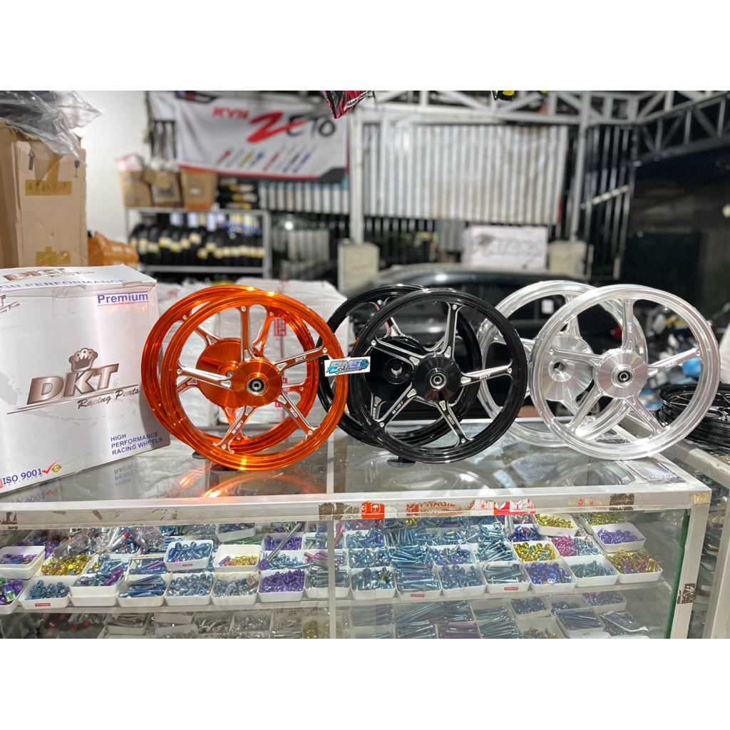 VELG DKT DFIVE MODEL VND AK55/MODEL ENKEI HYLOS CNC UKURAN 160-185 RING 14 VARIO 125/150 BEAT SCOPY 