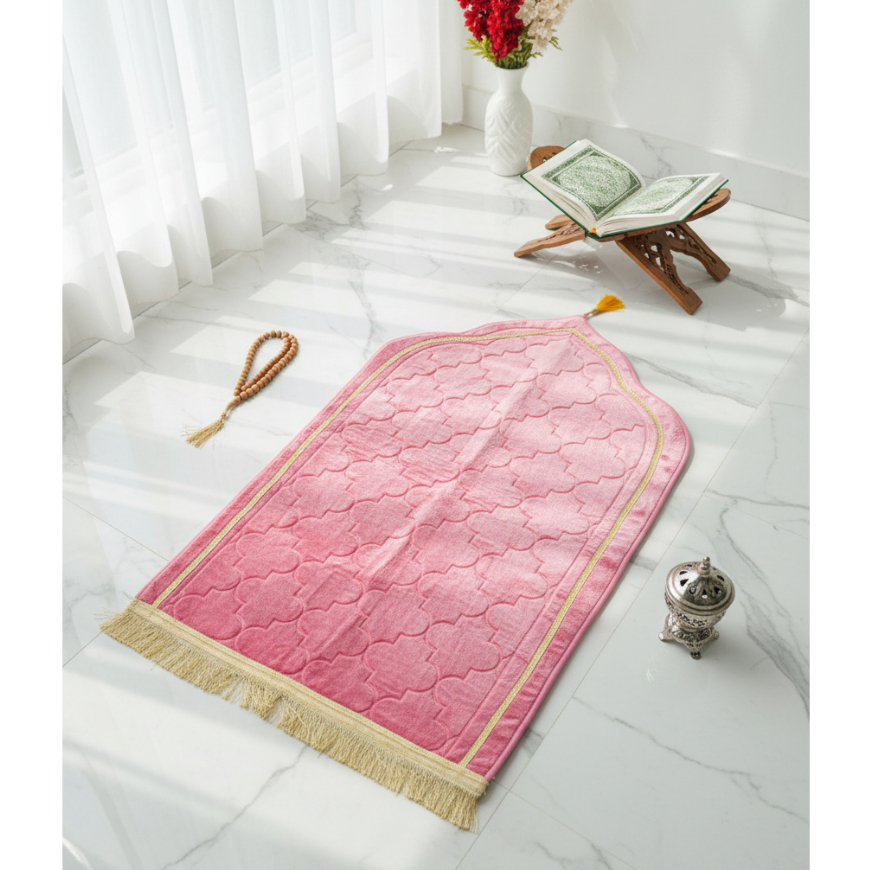 SAJADAH TURKEY KUBAH POLOS UK 110 X 70 CM, SAJADAH KUBAH PREMIUM MURAH