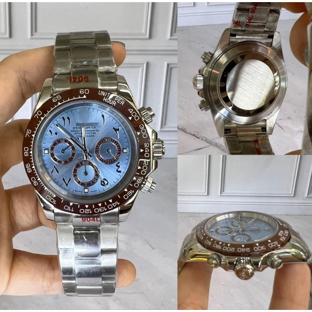 JAM TANGAN PRIA SILVER DAYTON CHRONO AKTIF JAPAN