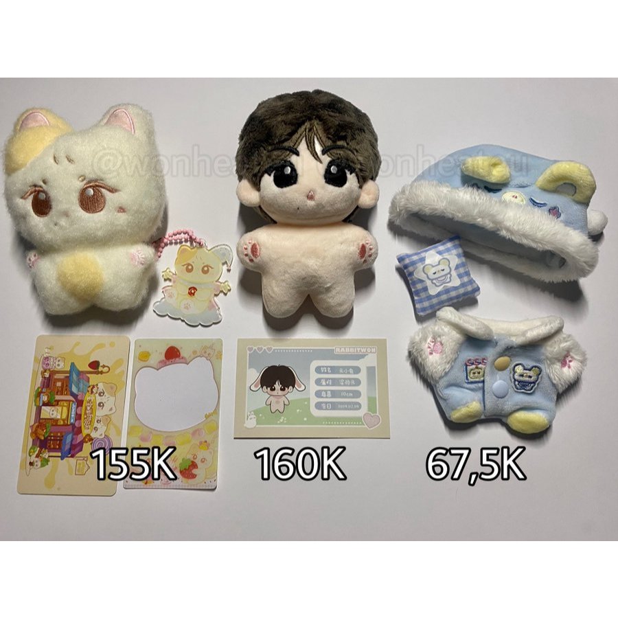ENHYPEN JUNGWON DOLL RABBITWON BABY CAT CLOTHES PAJAMA BLUE SET