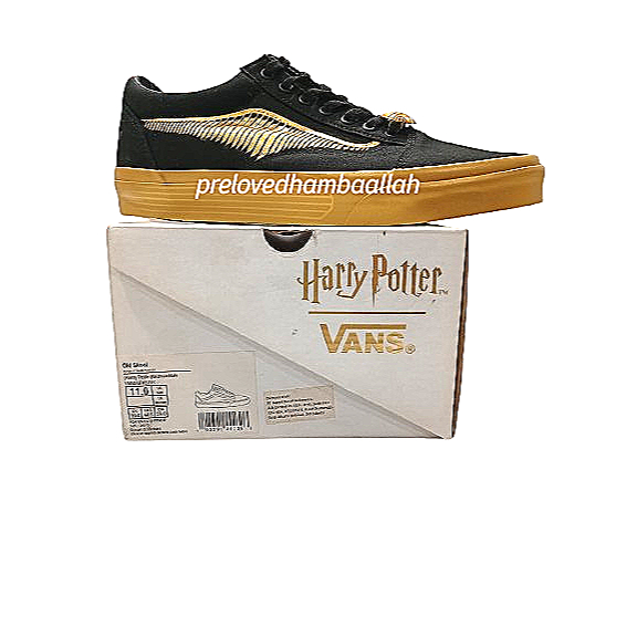 Preloved~Vans x Harry Potter Black Gold size 44.5(29cm)