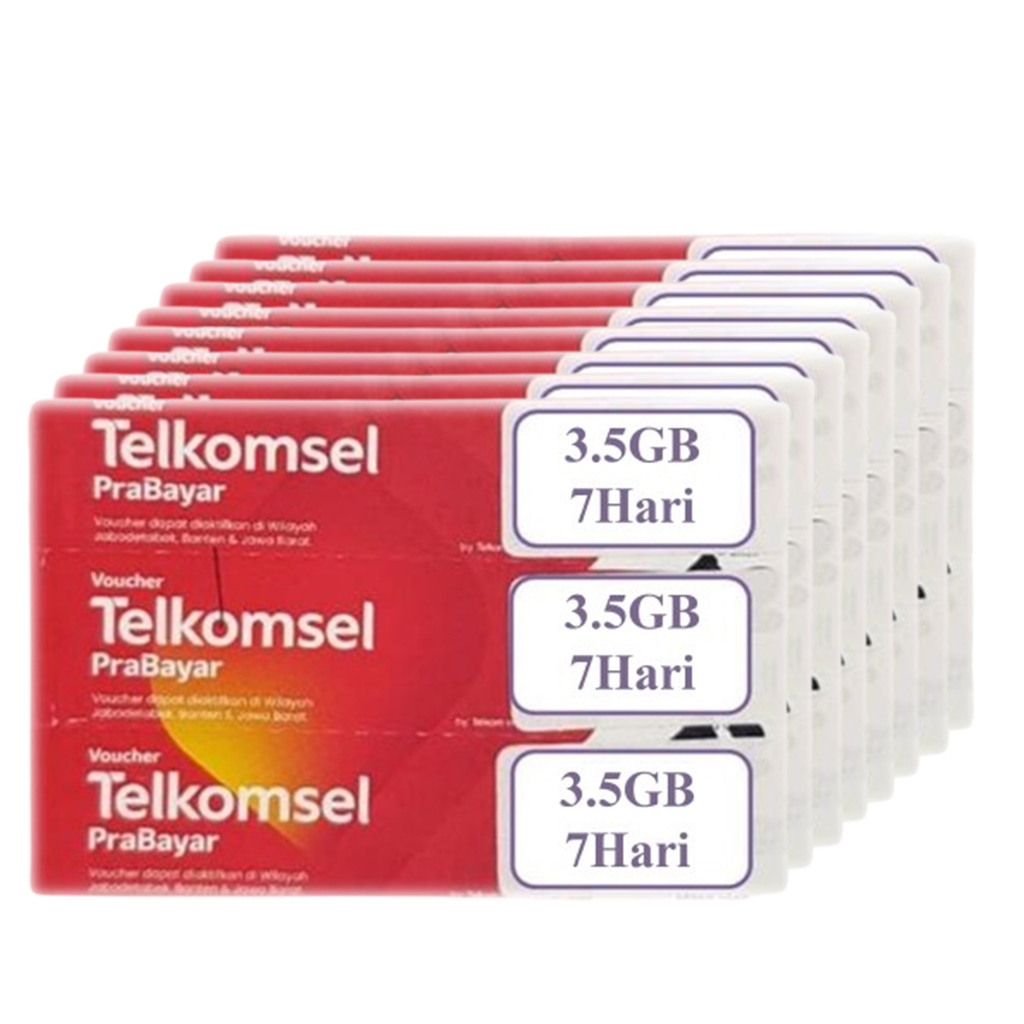 VOUCHER KUOTA TELKOMSEL 3.5GB 7 HARI JATENG & DIY