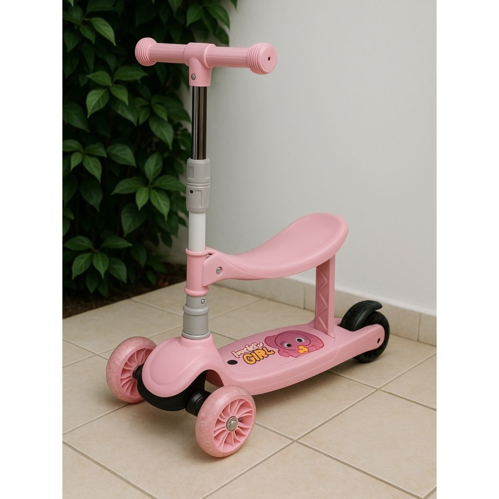 Skuter anak roda 3 dengan musik lampu / otoped / scooter anak kokoh termurah/ skuter roda 3