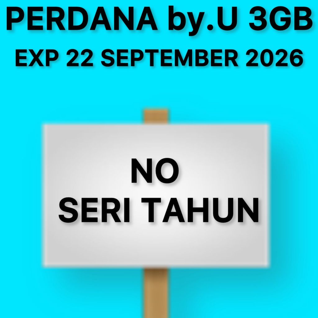 Perdana Telkomsel by.U 3GB (SERI TAHUN)