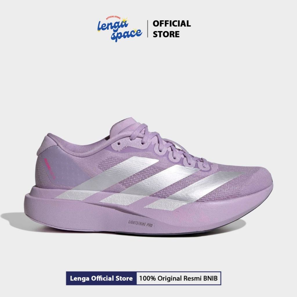 Sepatu Running Wanita  Adizero EVO SL - Powder Plum Zero Metalic (JS4447) Original