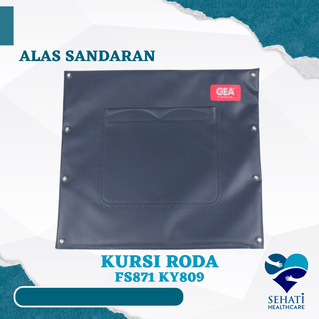 Alas Sandaran Kursi Roda FS871 KY809 Jok Sandar Sparepart Wheel Chair Medis Kesehatan