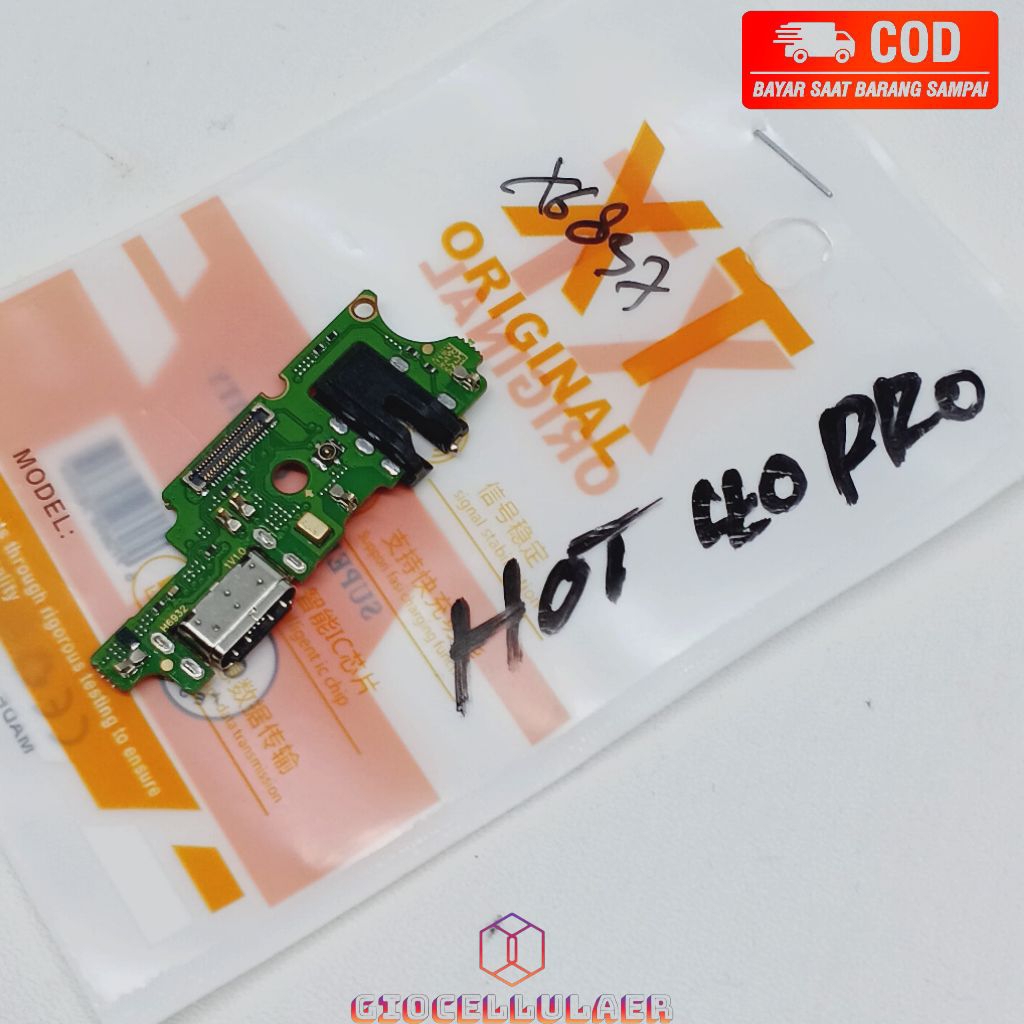 PAPAN CHARGER CAS INFINIX HOT 40i X6837 + IC ORIGINAL