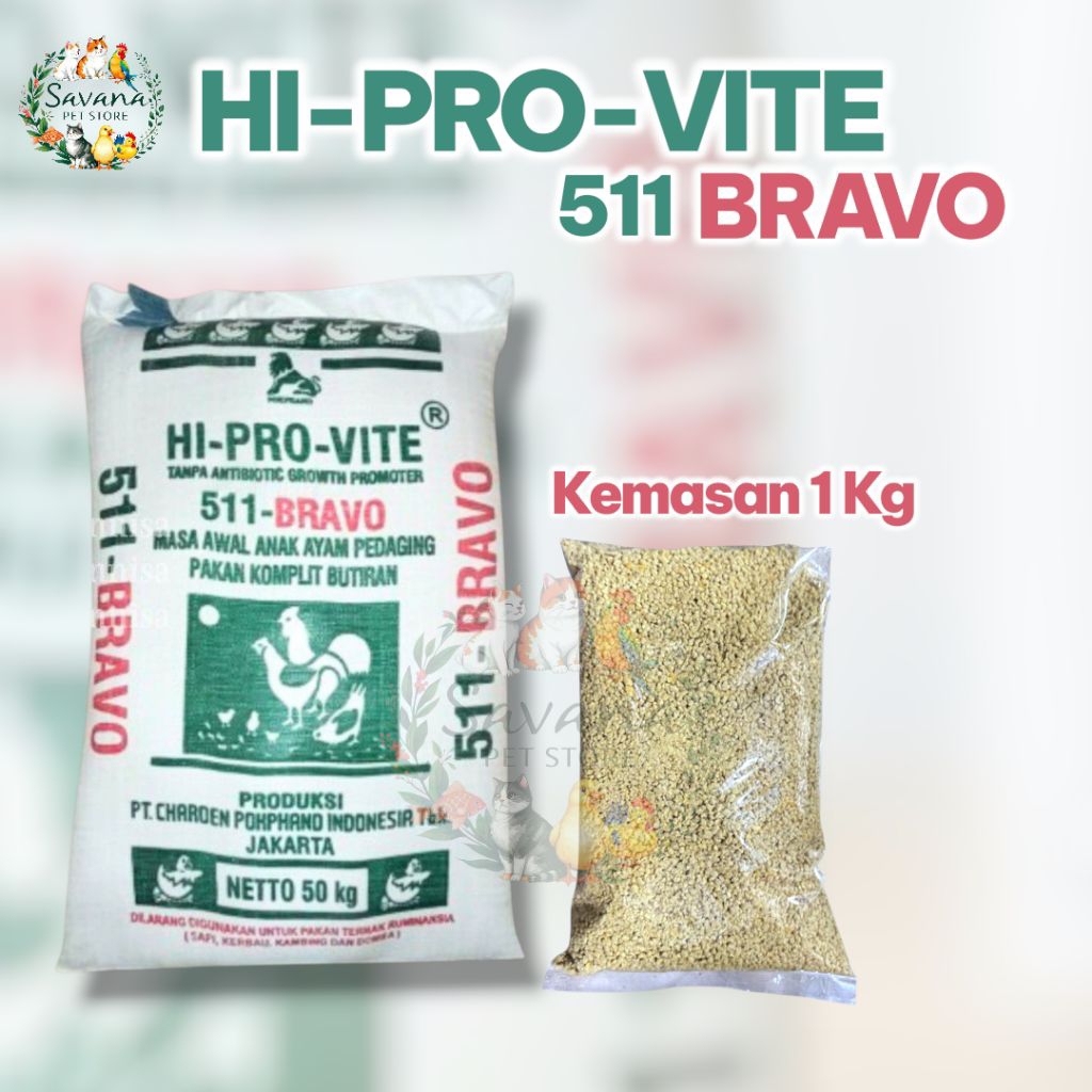 PUR AYAM BRAVO 511 PUR AYAM KILOAN PUR AYAM PEDAGING - 1KG