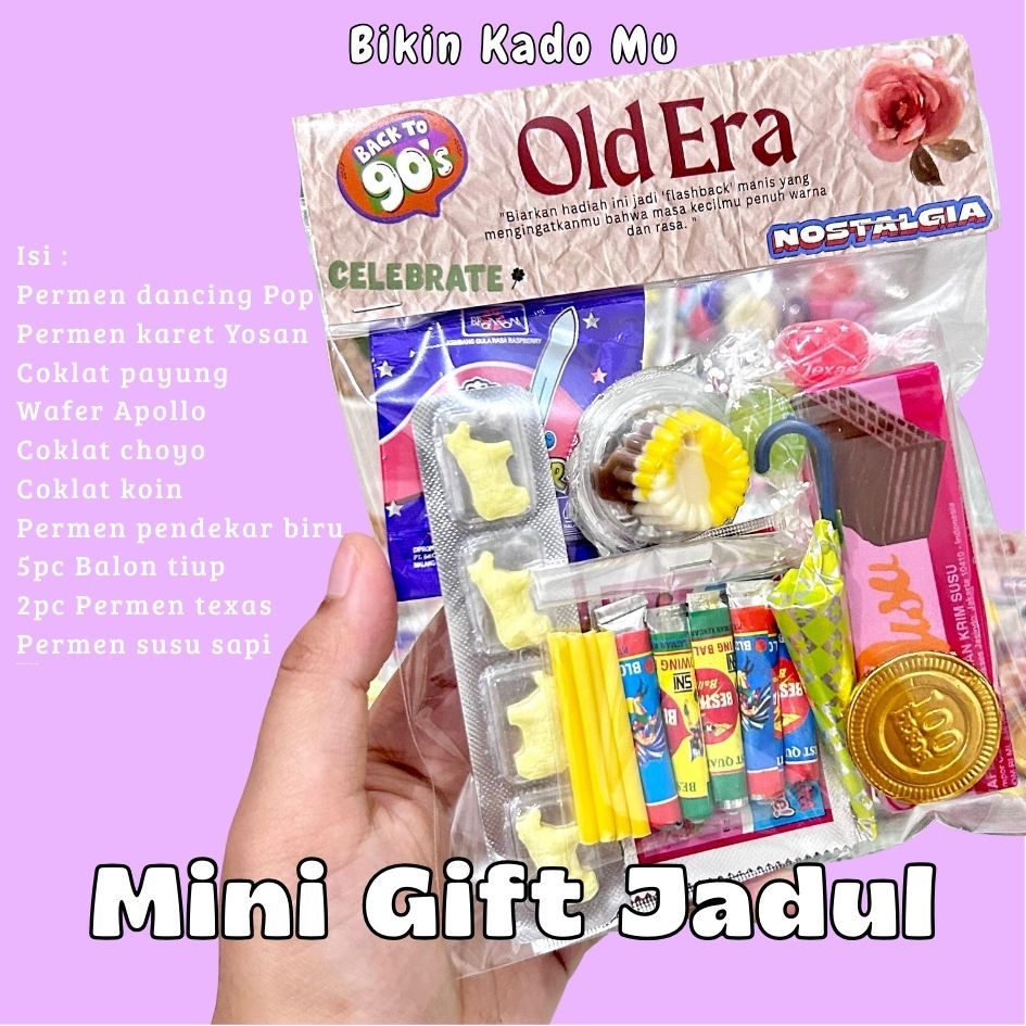 (BIKIN KADO MU) MINI GIFT JADUL / MINI GIFT OLD ERA / JAJANAN 90AN / BACK TO 90 / JAJANAN JADUL / HA