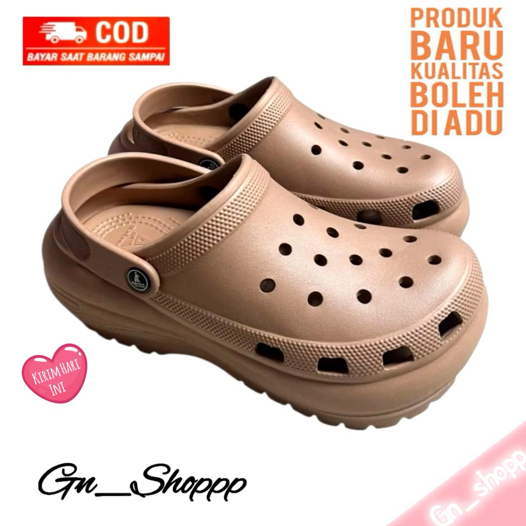 Sandal Baim Wanita Eva Rubber CLOG POLOS Balance  8102