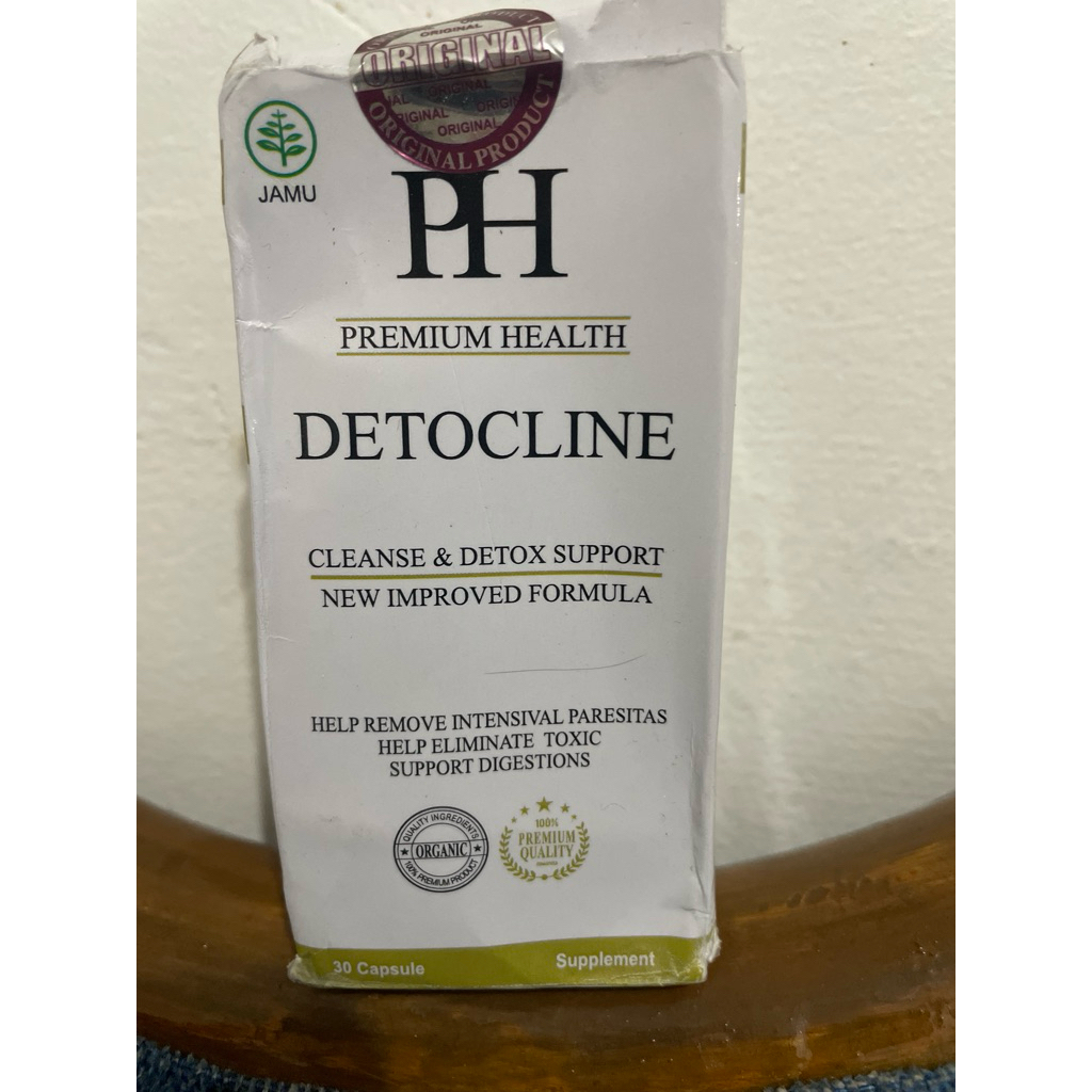 detocline asli original obat parasit bpom