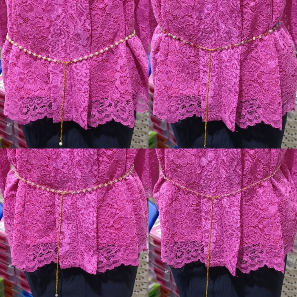Ikat Pinggang Rantai/Ikat Pinggang Mutiara/Ikat Pinggang Kristal