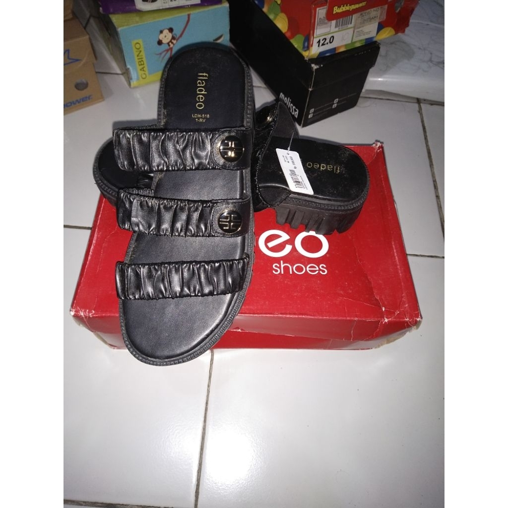 SENDAL WEDGEST WANITA FLADEO ORIGINAL BEST SELLER