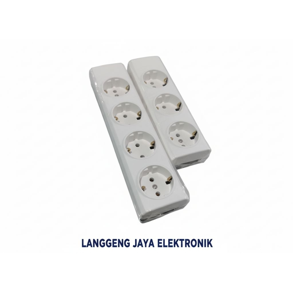 BROCO STOP KONTAK BROCO 3 4 LUBANG / TERMINAL / COLOKAN LISTRIK - 2 Lubang