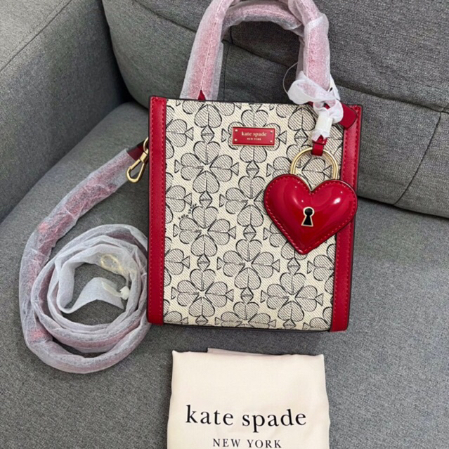 TAS WANITA KS KK568 SPADE FLOWER COATED CANVAS MANHATTAN MINI TOTE BAG