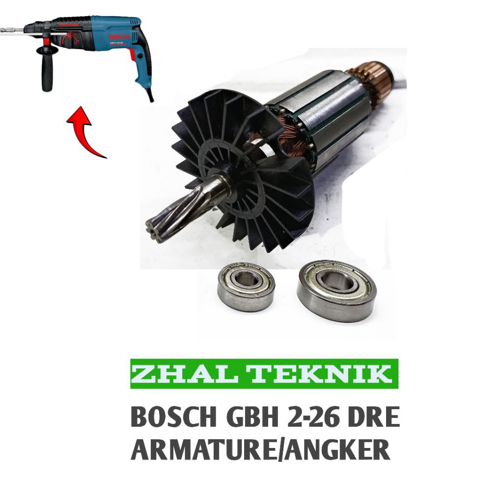 Armature untuk Bosch GBH 2-26DRE Mesin Bor Drill SDS 3 Fungsi Angker Bosch
