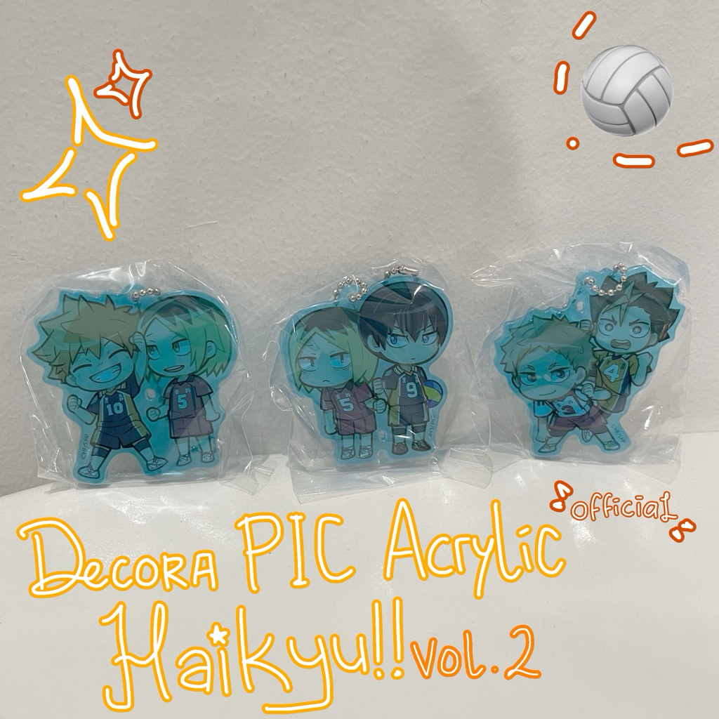 Haikyu Hinata Shoyo, Kageyama Tobio, Nishinoya, Yaku, Kenma Decora PIC Acrylic Vol. 2 gachapon set b