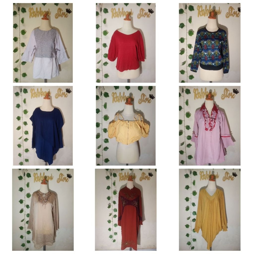 BAJU ATASAN WANITA/TUNIK/BLUS/KAOS/RAJUT