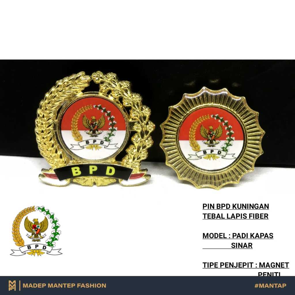 Pin BPD Perangkat Desa Terbaru Lencana BPD Desa Peniti Magnit Pin Perangkat Desa MMF