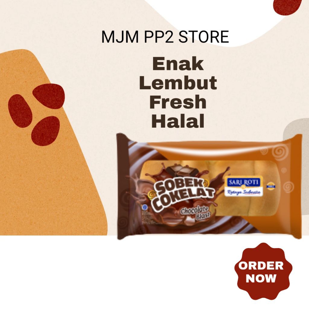 Roti Sobek Cokelat Blast Sari Roti Asli Lembut Enak Lumer Fresh Halal