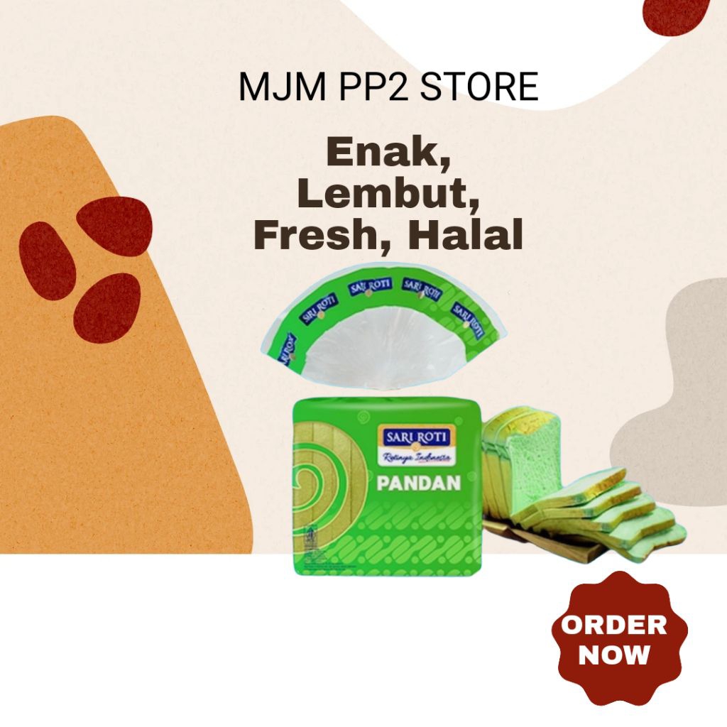 Sari Roti Tawar Pandan Lembut Enak Bergizi Fresh Halal Mengandung Vitamin Dan Mineral