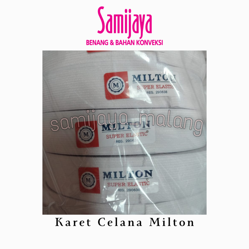 Karet Celana Elastik / Karet Elastis milton 1 1/2' (4cm) 1 Roll