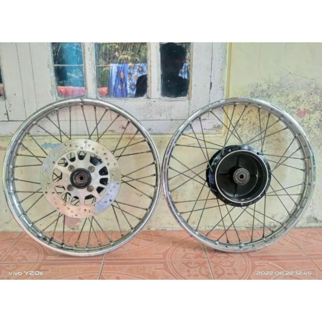 velg jari jari Yamaha 1set motor Vega R new Jupiter z bonus piringan cakram siap pakai
