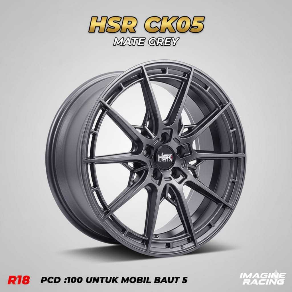 VELG MOBIL RACING CK05 HSR R18 5X100 BRZ WISH AUDI LEGACI ALTIS SIENTA FT86 NEW AVANZA XENIA VELOZ