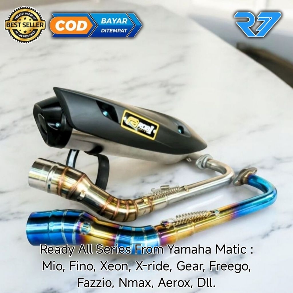 Knalpot Racing Rob1 PNP Mio Fino Gear NMAX Aerox Dll Standar Racing Rob 1 Bass Adem