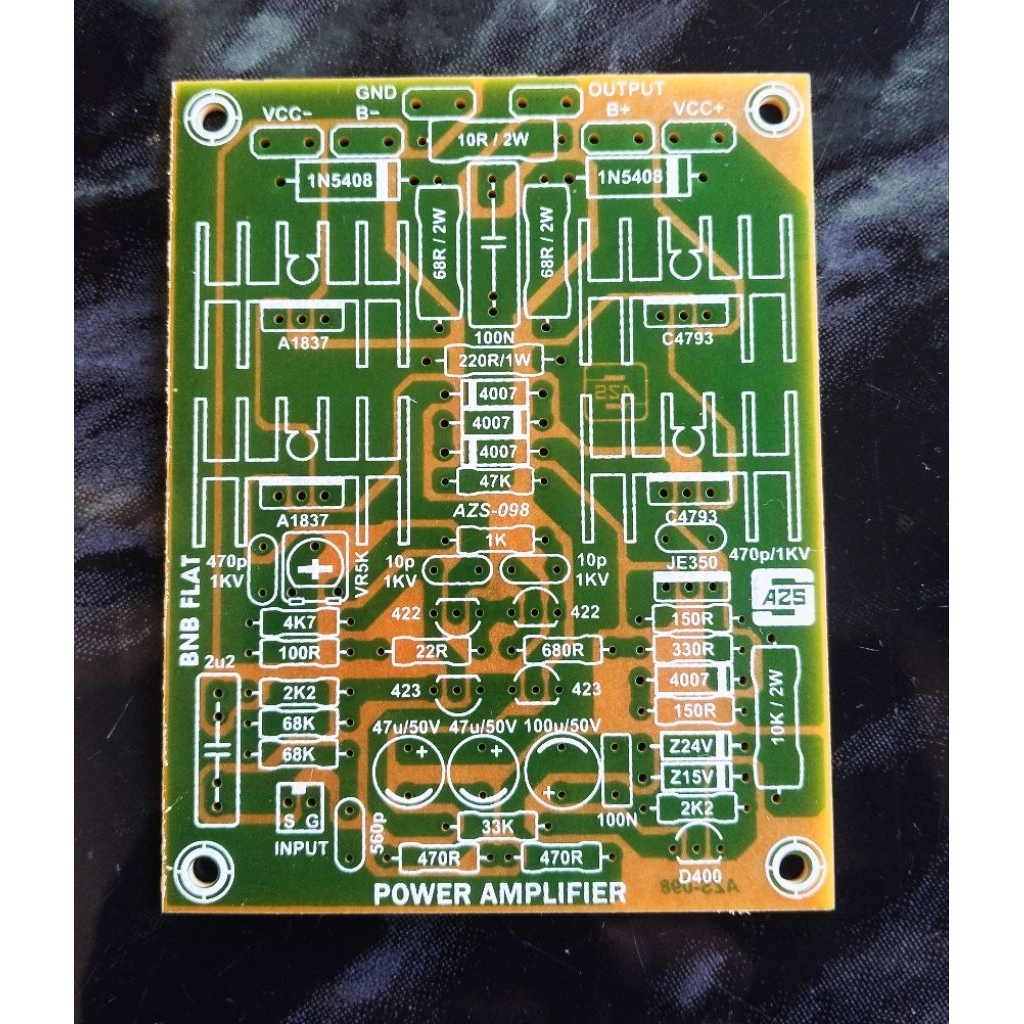 PCB Driver Power Amplifier BNB Mini  Modif Flat TEF