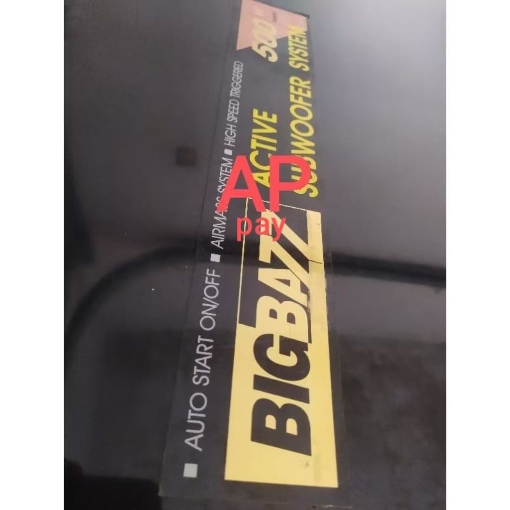 Stiker Subwoofer PSW 500 Rebah ori copotan