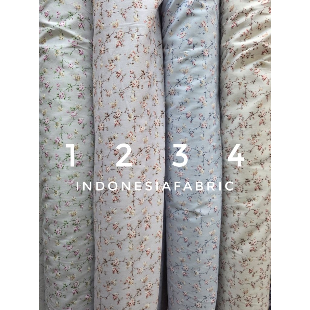 Kain Katun Jepang motif KJ480 tokai senko japan design ori bahan gamis tunik mukena daster piyama ke