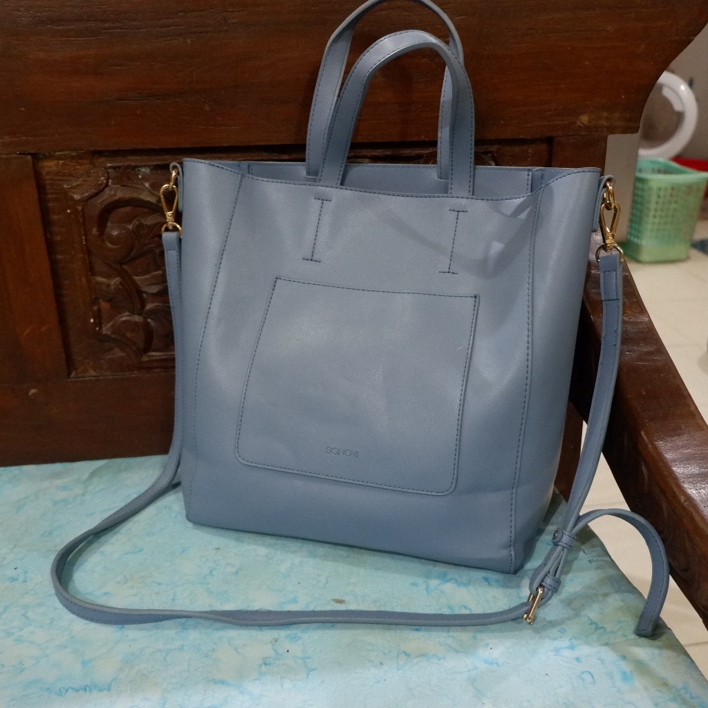 Preloved Sling Bag Sonovi PU Leather Tebal Kondisi Masih Mulus