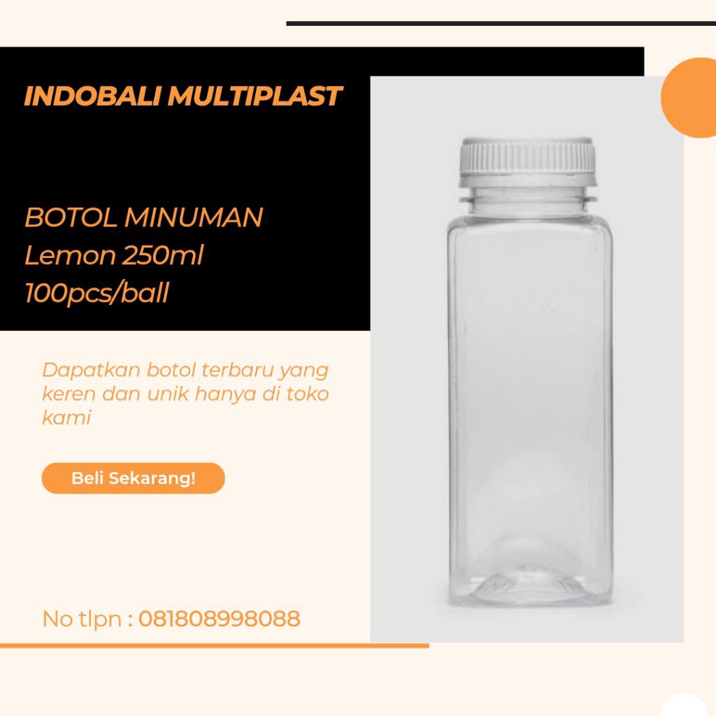 Botol plastik lemon 250ml