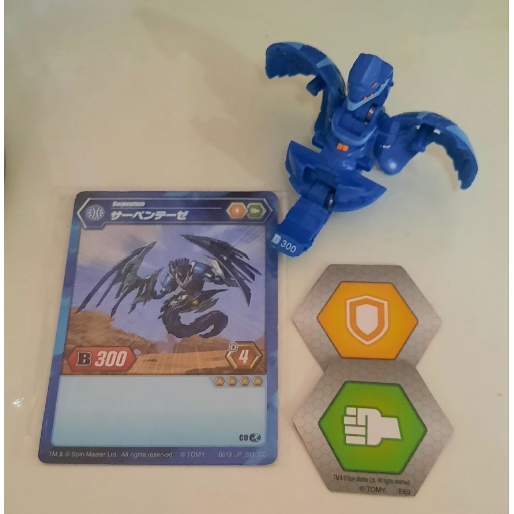 Bakugan Aquos Serpenteze + 2 bakucore spin master tcg