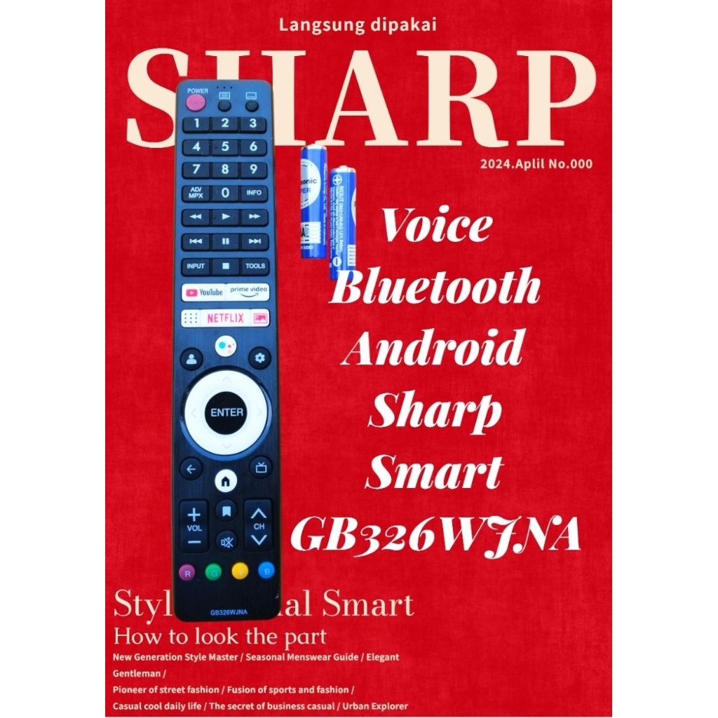 REMOT SHARP SMART BLUETOOTH VOICE REMOTE TV SHARP
