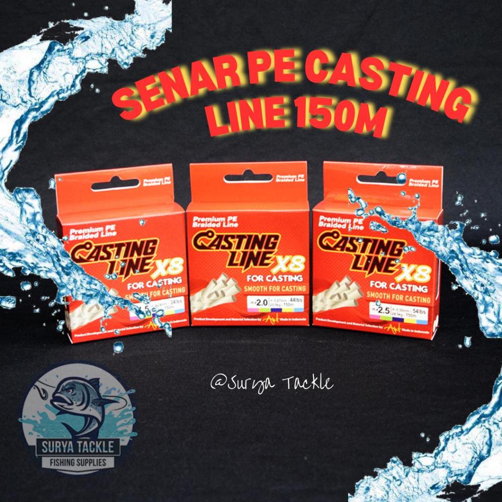 Senar PE Casting Line X8 Multicolour 150M