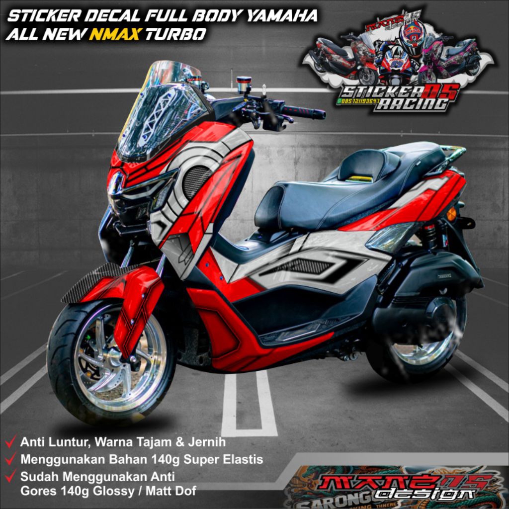 Stiker Decal Nmax Turbo Full Body Variasi Airbrush