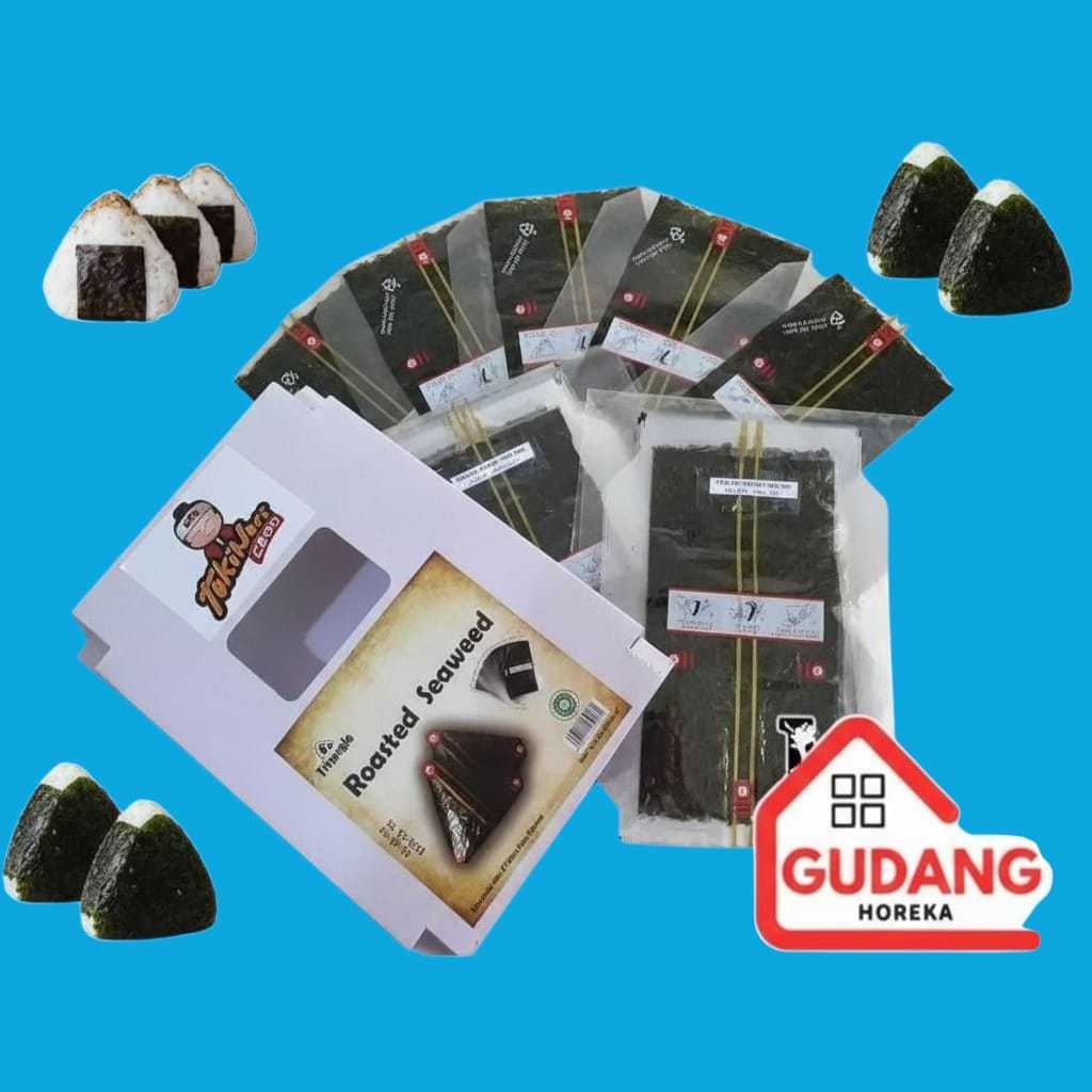 NORI ONIGIRI 100 SHEET / TOKINORI TRIANGLE ONIGIRI 100 LEMBAR / KULIT ONIGIRI NORI ONIGIRI
