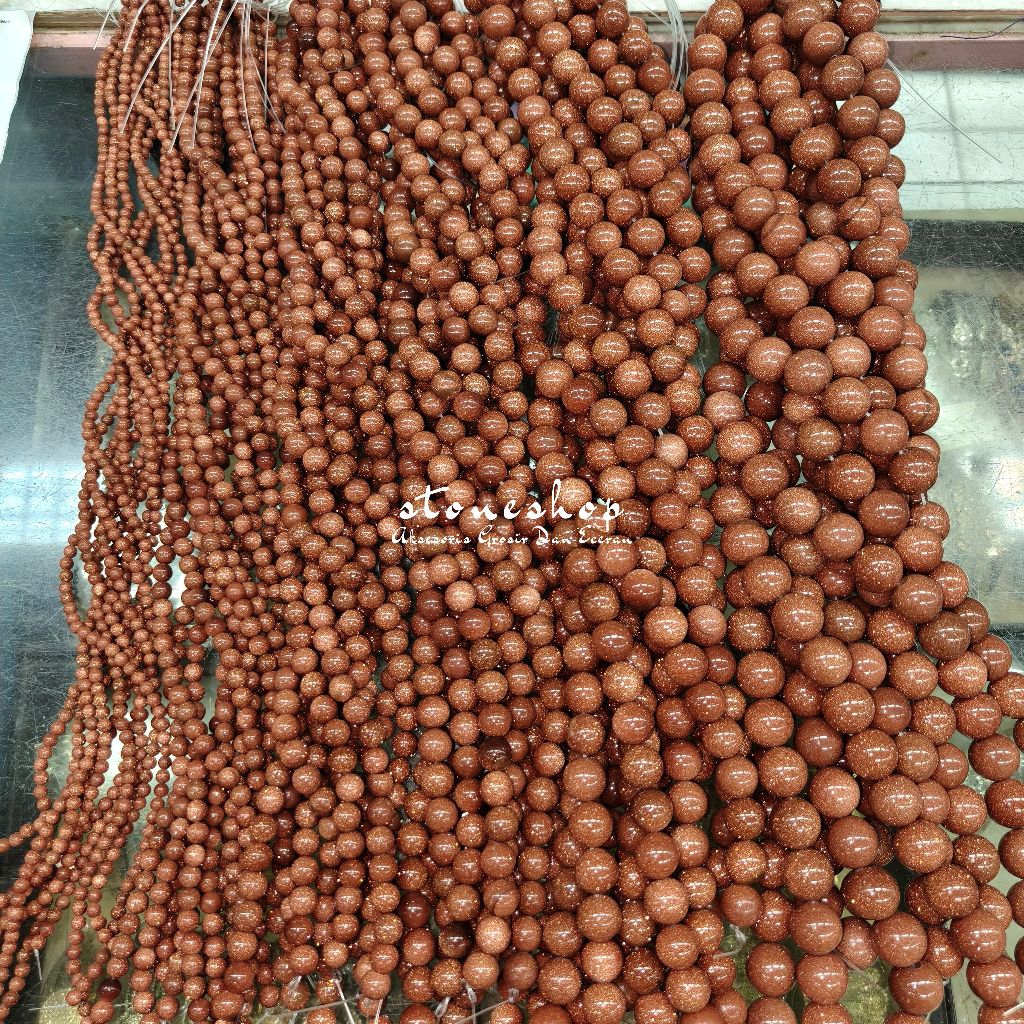 Manik Batu Alam Pasir Mas Coklat