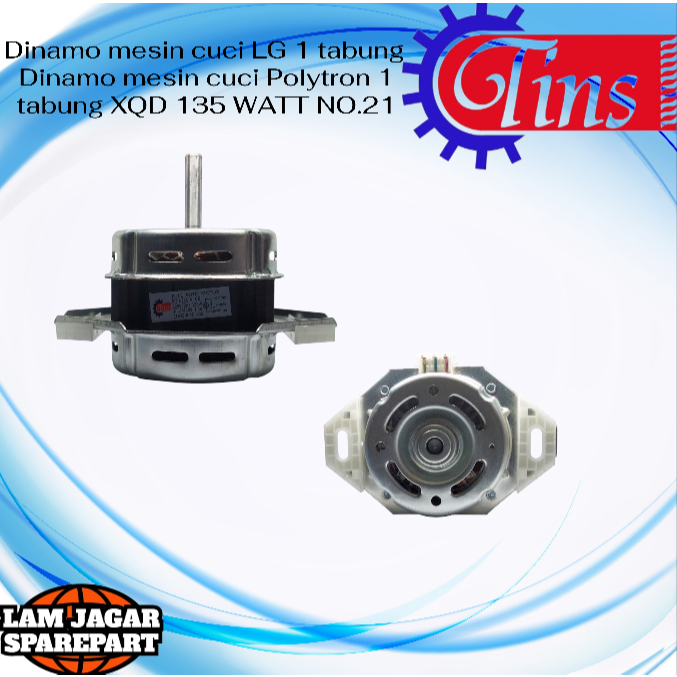 Dinamo mesin cuci LG 1 tabung Dinamo mesin cuci Polytron 1 tabung XQD 135 WATT NO.21